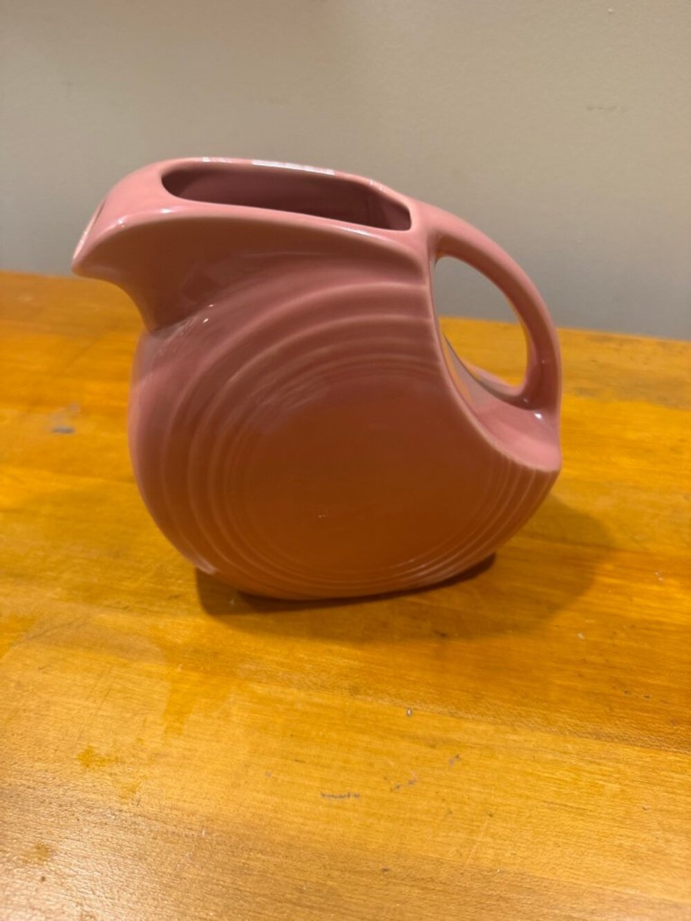 Fiesta Rose Mini Disk Pitcher Fiesta USA Vintage